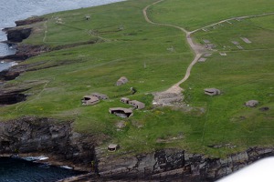 Remains of British fortifications from WWII - Scapa Flow, Orkney Islands, Scotland Remains of British fortifications from WWII - Scapa Flow, Orkney Islands, Scotland