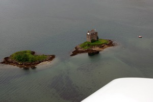 Ruins of Stalke castl, north of Oban, Scotland, UK