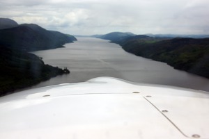 Southern view of Loch Ness, Scotland, UK