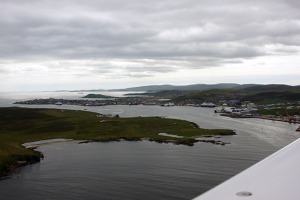 East Shetland - view towards the capital of the Shetlands - Lerwick