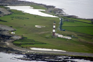 North Ronaldsay lighthouse - westernmost tip of Orkney islands
