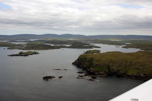 Western coast of Shetland, the main island of the Shetlands