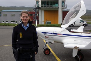 Pretty immigration officer at Faroe islands