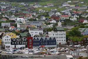 Embankment at Thorsaven port, Faroe Islands