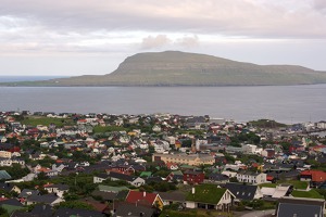 Nolsoy island off Thorsaven, Faroe Islands