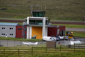 Vagar airport tower and OK LEX Vagar airport tower and OK LEX