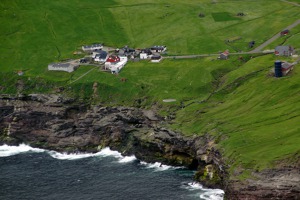 Trollanes village in the north of Eysturoy island, the Faroes