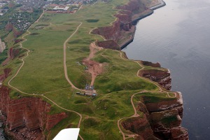 Walking path around Hauptinsel, Helgoland. It takes about 1 hour