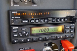 On board radio above and transponder below