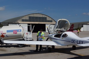 Refuelling at Son Bonet, Mallorca, Spain