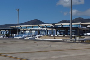 Melilla airport, terminal building, Spanish territory in northern Africa