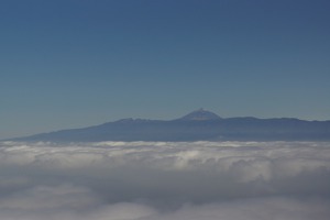 Tenerife -Teide crater is about 12000 feet high