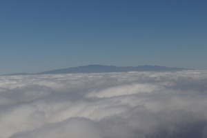 Grand Canaria coming out of the clouds