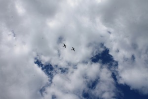 Welcoming committee on return to Příbram, Czech Republic