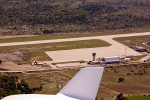 Letiště Brač před přistáním