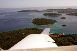 Ostrovy v zálivu na jihu ostrova Korčula