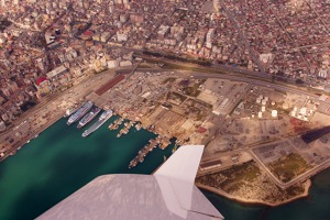 Durres, Albánie – pohled na přístav