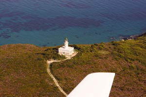 Maják na Capo Castri, ostrov Othonoi, Diapontské souostroví – součást Jónských ostrovů