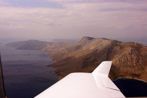 Ostrov Hydra ležící v Egejském moři na předělu Saronského a Argolského zálivu