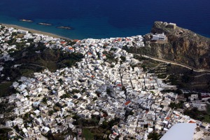 Město Skyros na stejnojmenném ostrově, nejjižnější ze Sporadských ostrovů