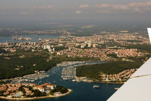 The town of Pula and its bay - southwest Istria