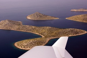 Beautifully shaped islands of the Kornati islands family