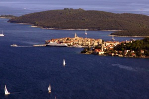 Island and town of Korčula, Croatia