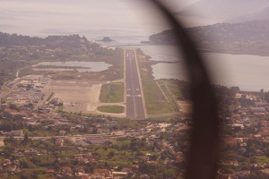 Final for runway 17, Corfu, Greece