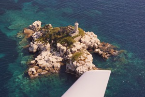 Peristeres lighthouse, north-east Corfu