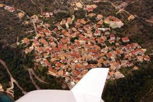 Spartochori village on the island of Meganis