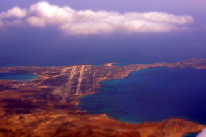 The airport of Karpathos island