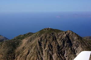 The upper ring of the volcano at Nisyros island