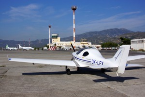 OK LEX at Samos airport, eastern Aegean sea