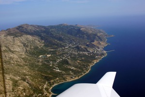 View of Icaria island - one of the islands of North-East Aegean sea