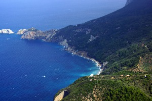 Western coast of Skiathos island