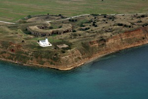 Lighthouse and Thessaloniki airport reporting point Agelo 