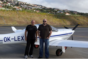 With a friend Dinartem airport Funchal, Madeira