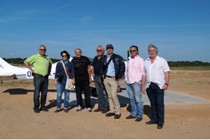 With the welcoming committee at the airport in Benavente