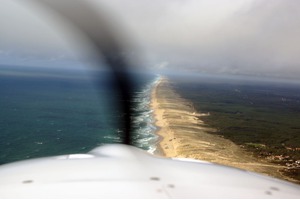 Alongside the coast between Biarritz and La Rochelle