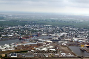 The port of St Nazaire