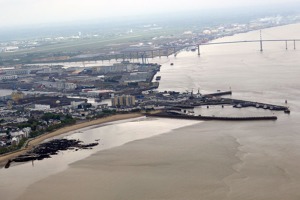 Loire river at St Nazaire