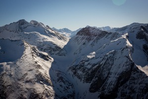 Konec údolí Ferleitental z východu – výška asi 3300 metrů