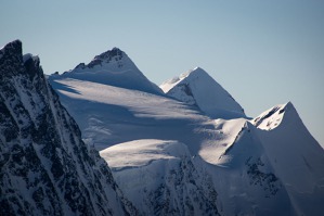 Tady se tvoří ledovec Grimsel, Bernské Alpy, Švýcarsko