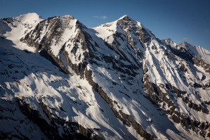 Grossglockneru massif from the East, Tauern Alps, Austria