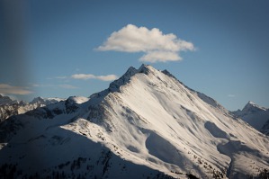 The summit of Grossglockner taken from Kaprun area, Austria