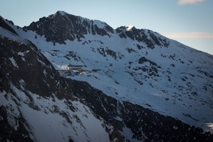 Ski runs around Kaprun, Austria