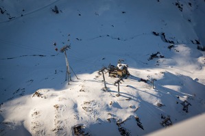 Mid ski lift station at Kaprun, Austria