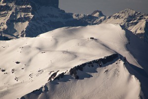 Ski runs north of St. Anton, Austria