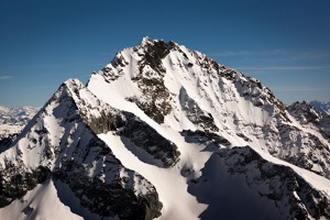 Piz Bernina, 4049 m, hranice Švýcarska a Itálie