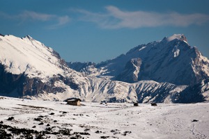 Dolomitské Alpy severovýchodně od Bolzana Dolomitské Alpy severovýchodně od Bolzana